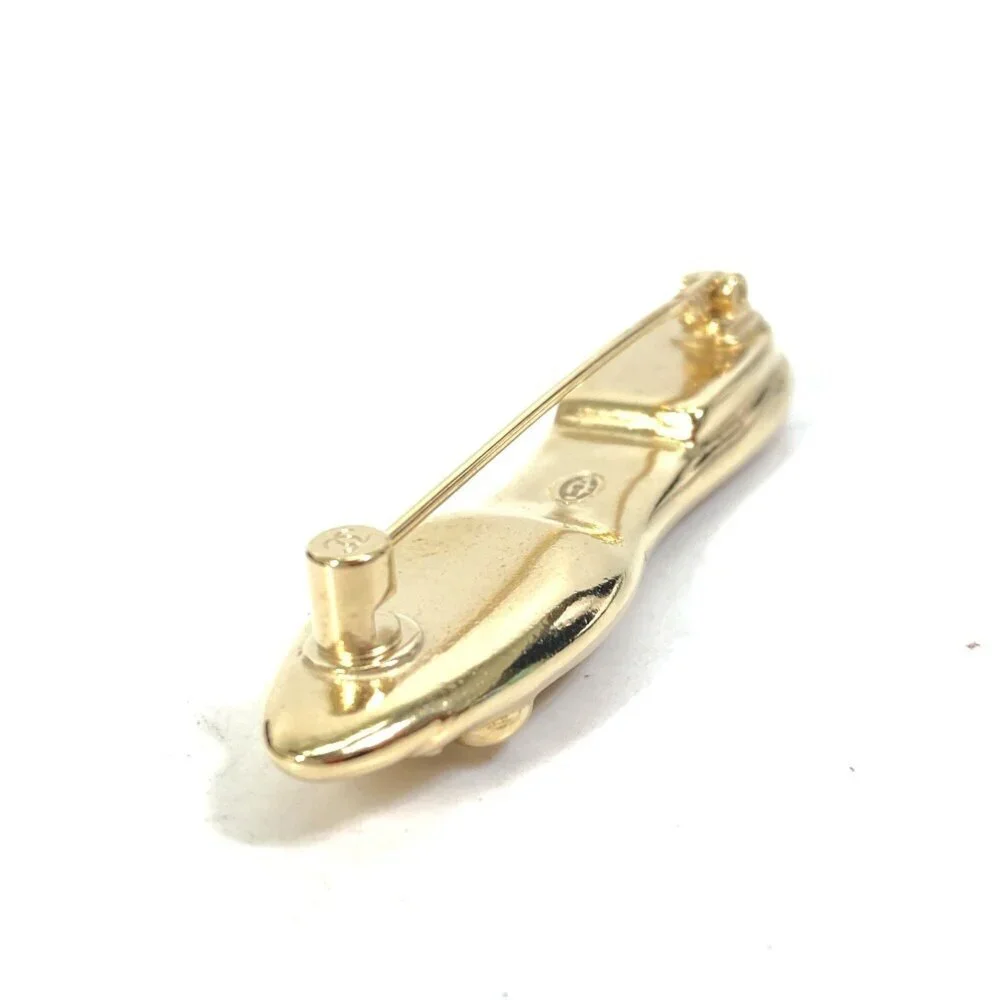 CHANEL Authentic Gold Brooch - Picture 3 of 11